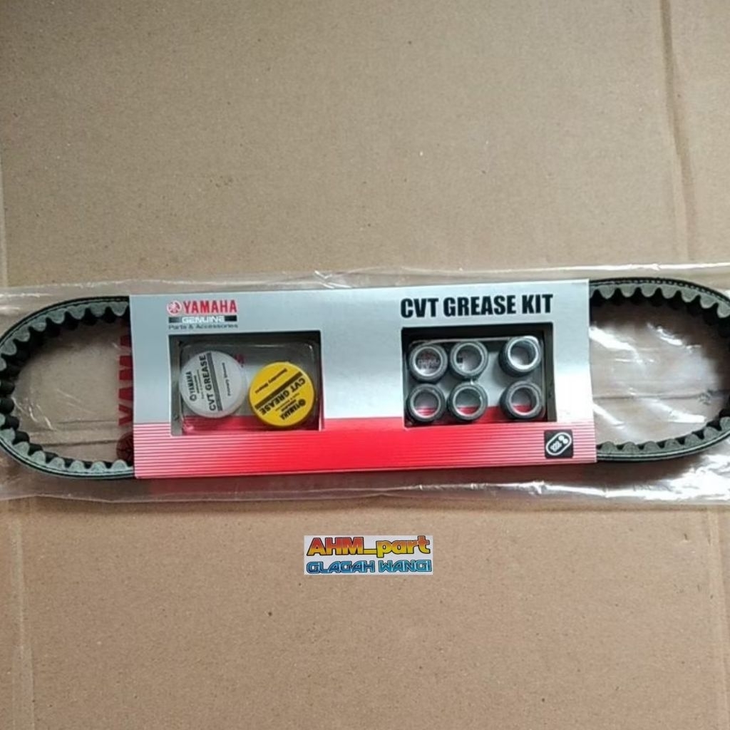 Vanbelt v-belt set + roller xeon karbu injeksi 44D 1LB-WE76J-00 ori YAMAHA