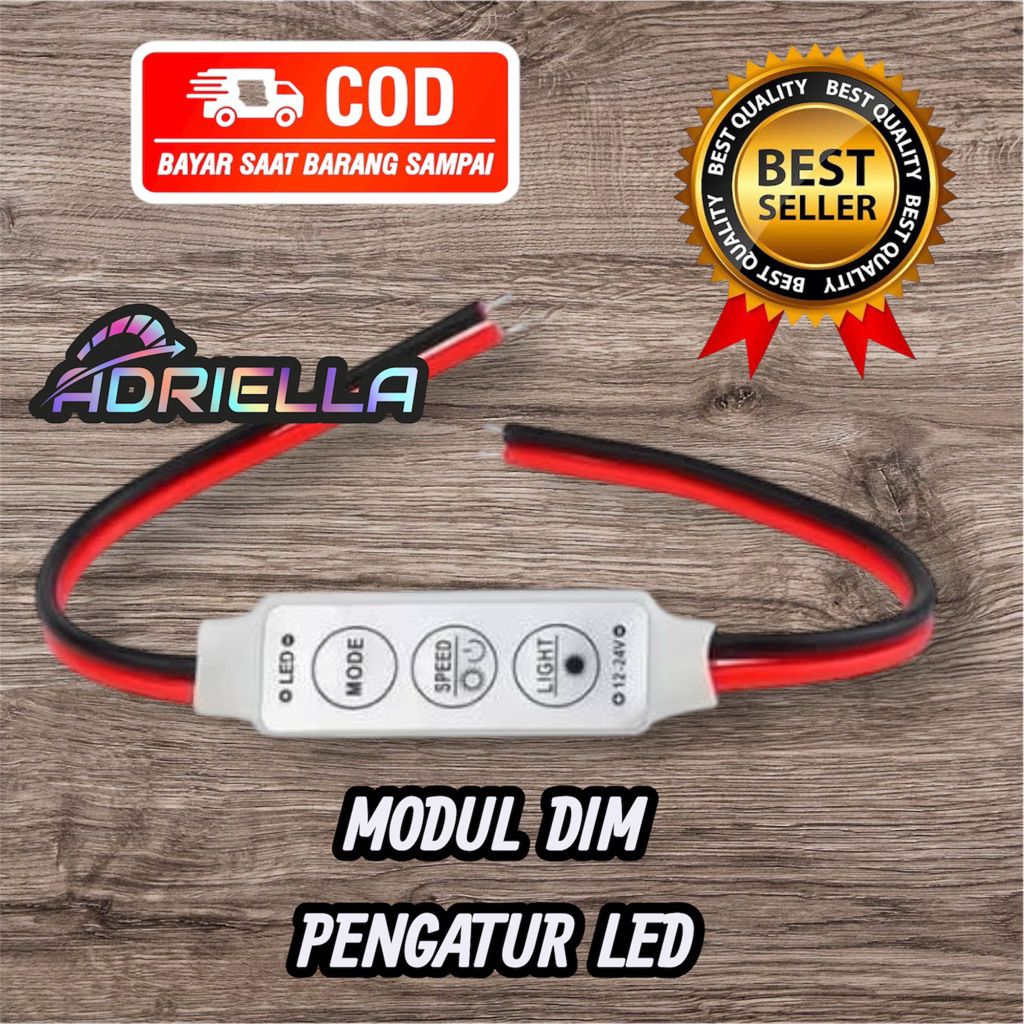 Modul dimmer modul kedip 2 kabel controller control led strobo 12Volt 24Volt kedip