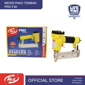 H&L Mesin Paku Tembak Air Nailer F30 - Alat Staples Tembak Angin Kompresor Kayu & Mebel