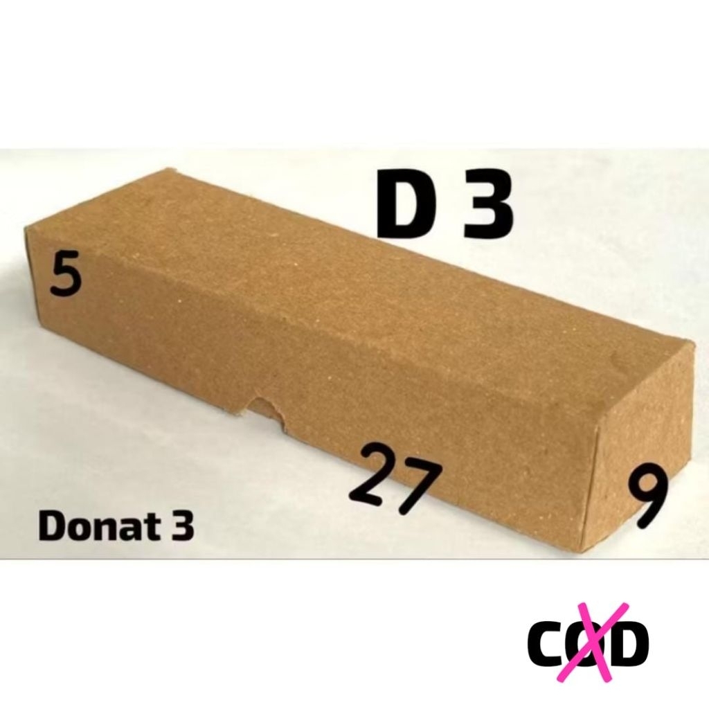 Donat 3 Laminasi isi 50 lmb dos Kraft polos TDK BS COD