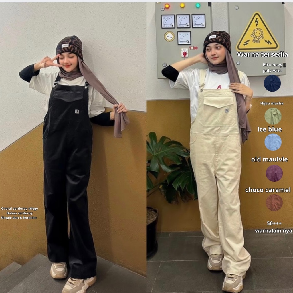 Stiego-Overall corduroy /baju kodok corduroy wanita