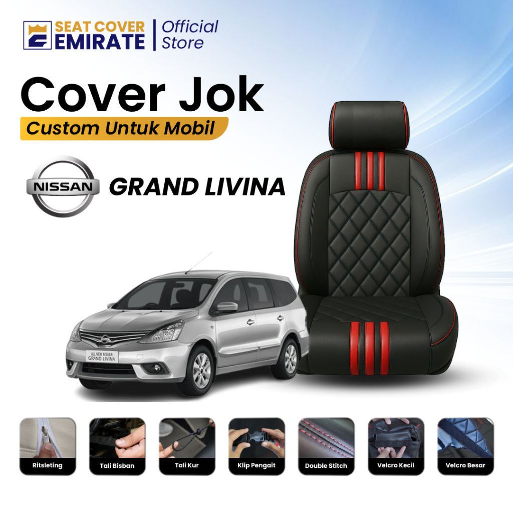 SARUNG JOK MOBIL NISSAN LIVINA - FULLSET DAN PERBARIS