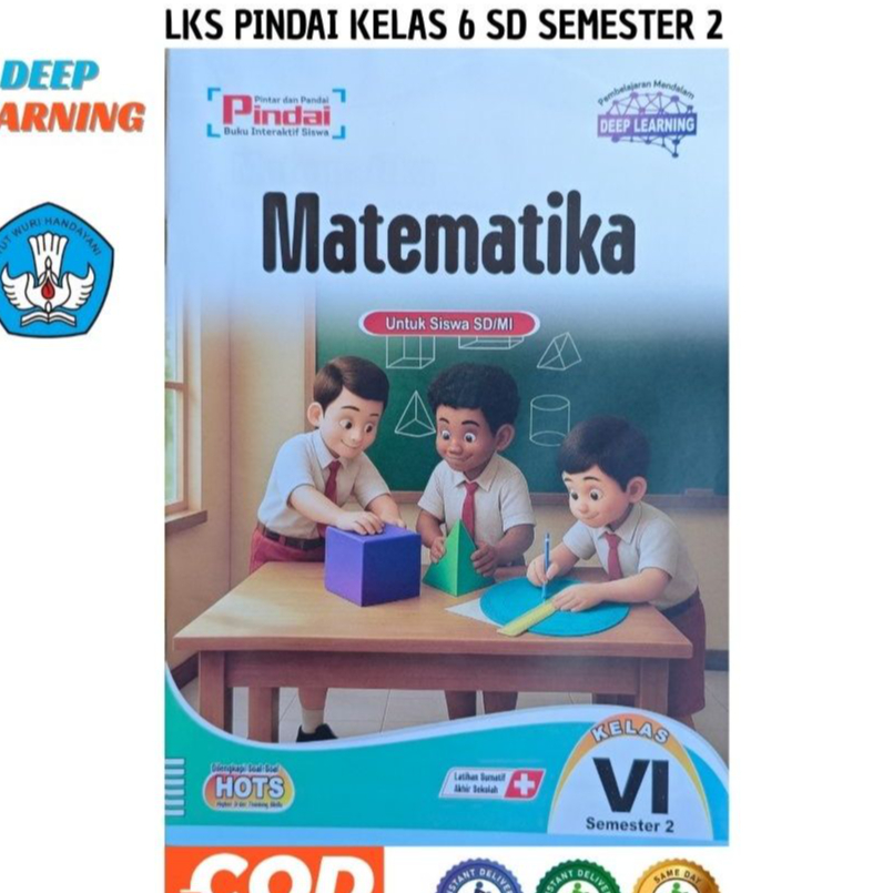 Lks Pindai Matematika Kelas 6 SD Smt 2 Kurmer  Terbaru Murah