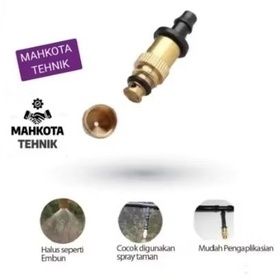Water Mist Sprinkler Kabut Embun Air Nozzle Sprayer Disinfektan