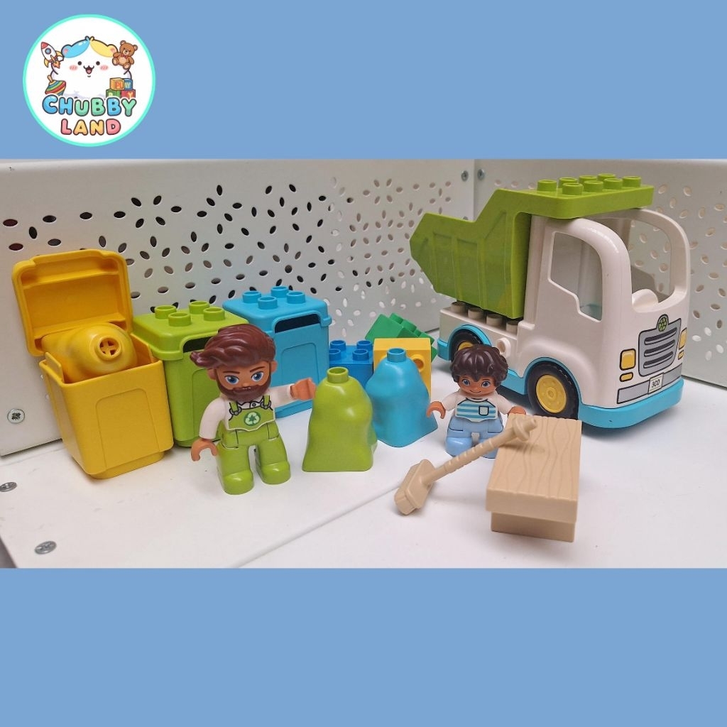 Preloved Lego Duplo 10945 Original Garbage Truck and Recycling