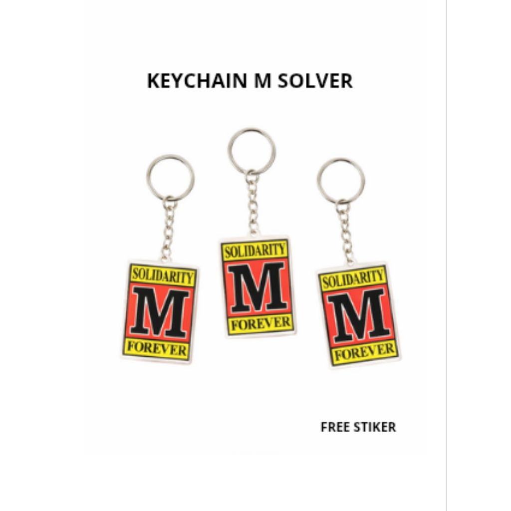 GANTUNGAN KUNCI M SOLVER | Keychain M Akrilil