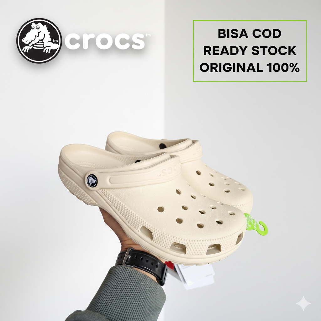 [READY STOCK] Crocs Classic Clog Sandal Unisex Original 100%/Sandal crocs Pria Wanita Ringan & Empuk