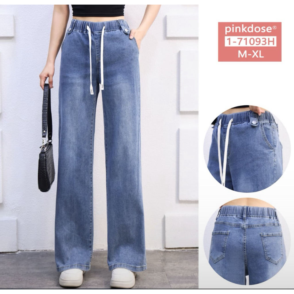 Celana Jeans Kulot Pinkdose