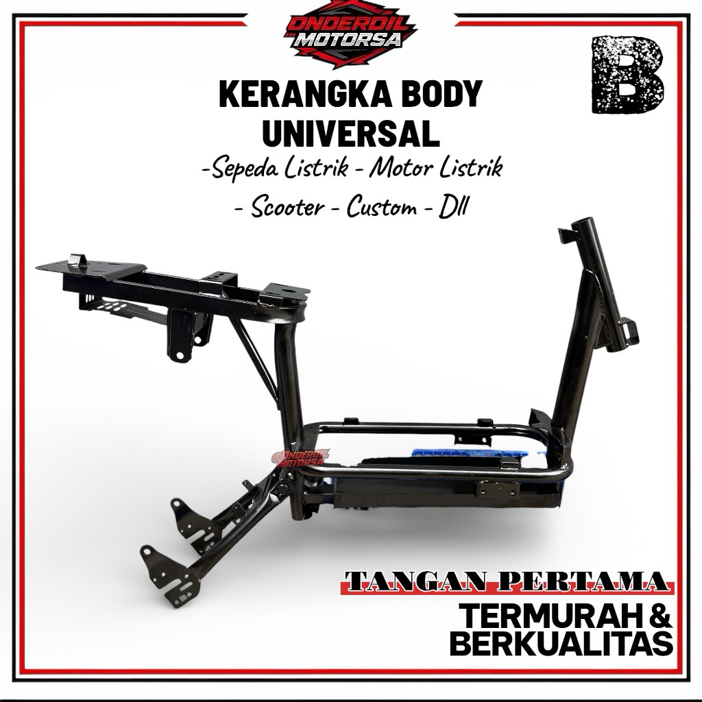 Frame Kerangka Body Rangka Bodi Sepeda Listrik Motor Listrik Custom Motor Kecil E bike Faraday Uwinf