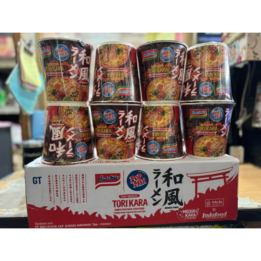 Pop Mie TORIKARA ramen 70gram @ 12 cup / 1 dus