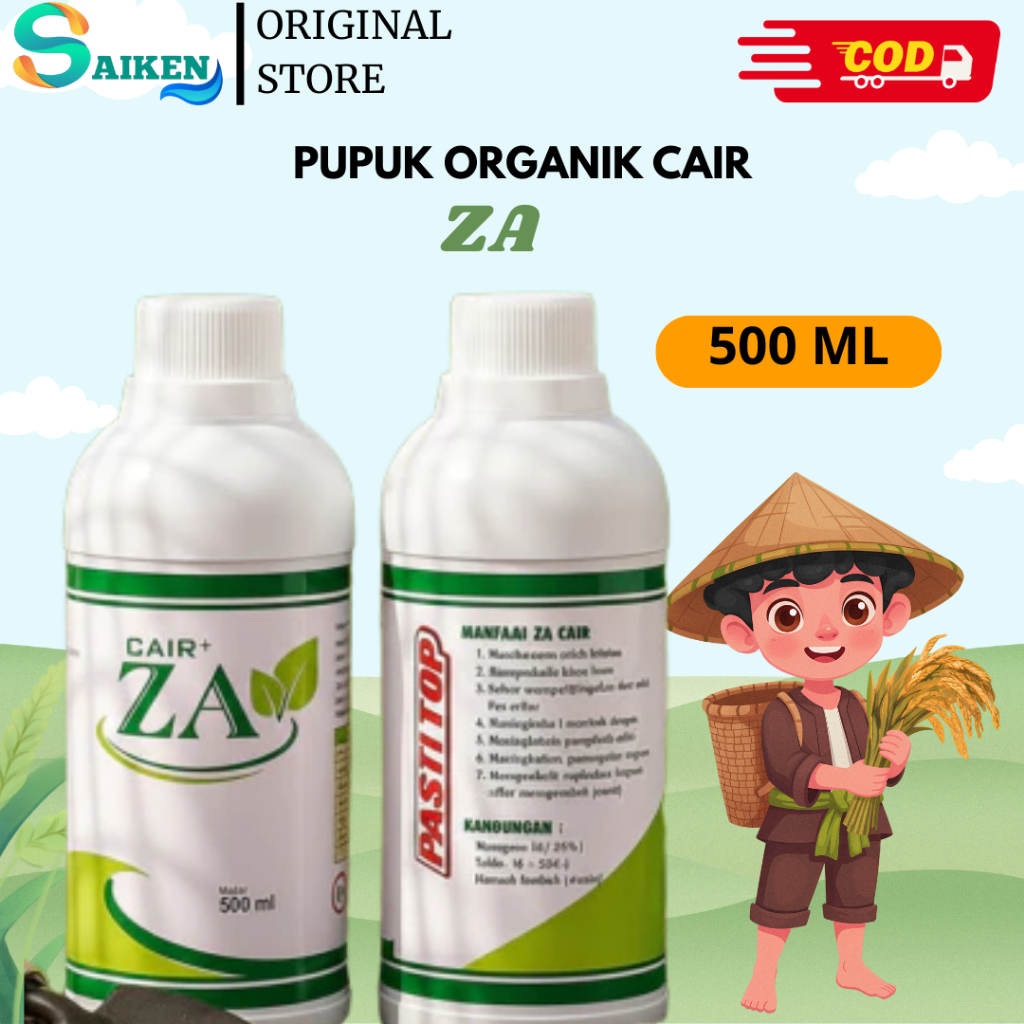 ZA Cair • Pupuk Organik Daun • Menyuburkan Tanah & Tanaman
