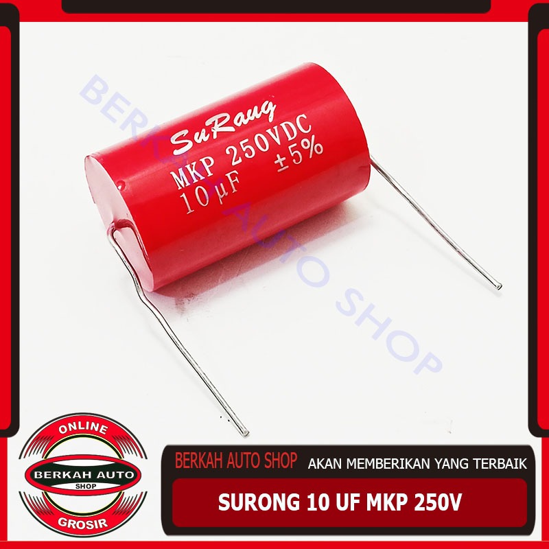 Kapasitor Surong 10 uf 250V - kapasitor audio surong MKP 10uf 250 volt