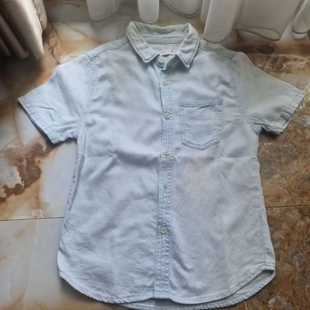 preloved kemeja jeans anak cowo  zara original