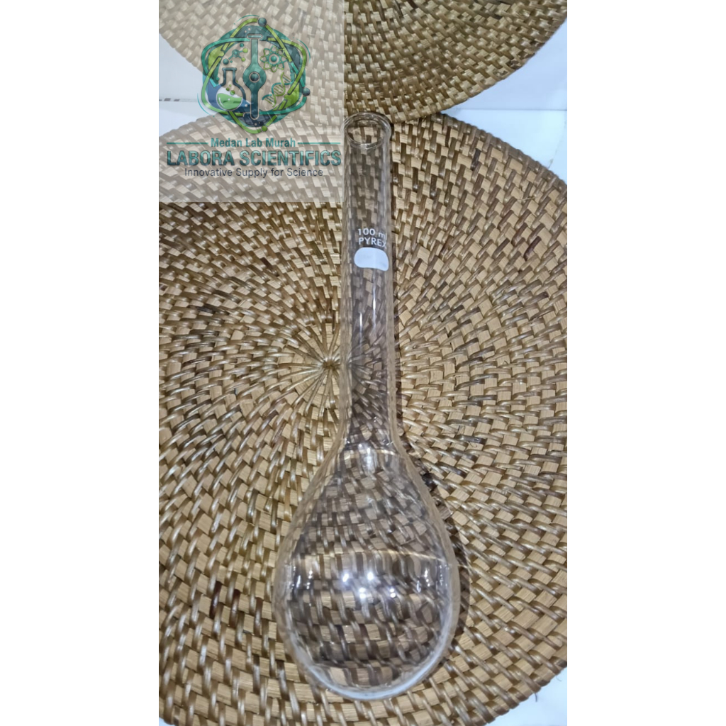 labu kjeldahl flask Pyrex 50 ml , 100 ml , 250 ml , 500 ml , 1000 ml , Labu kehdal kjehdal , 1 pcs
