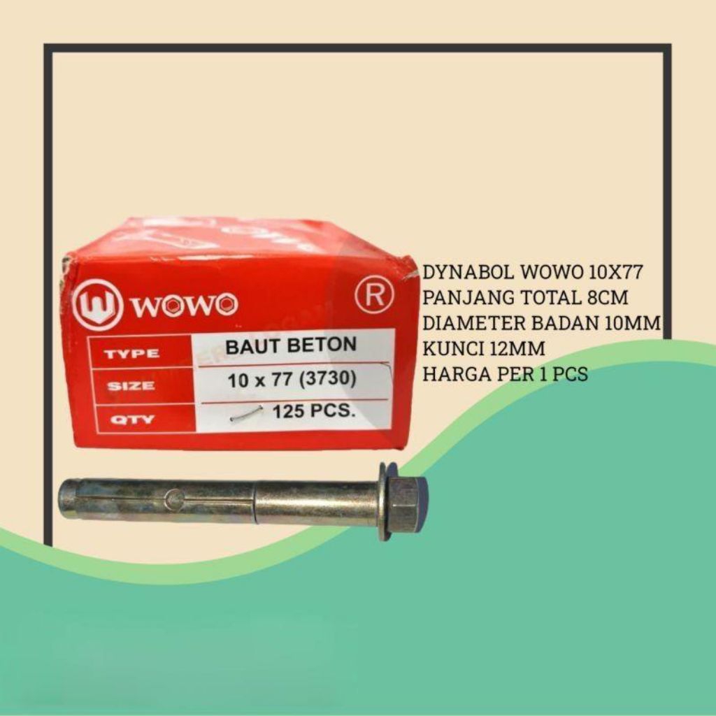 DYNABOLT 10X77MM WOWO