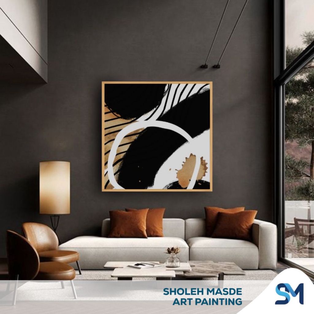 Lukisan Dinding Modern Aesthetic Handmade Kanvas