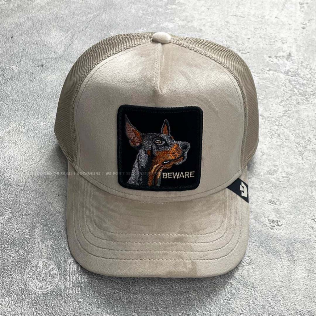 Topi GOORIN BROS - VELOUR DOBERMAN - BISCUIT Trucker - Topi Goorin Bros Original