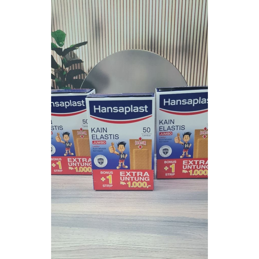 Plester Kain Hansaplast Jumbo Ukuran Besar, 50lembar