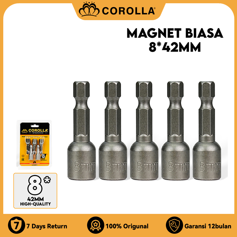 COROLLA Mata Socket Bor Magnet Set 5 Pcs Mata Sok Untuk Bor Bit Socket Set