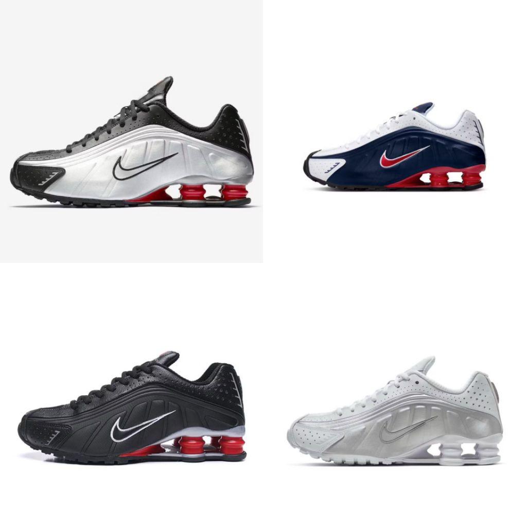 Sepatu Sneakers Nike Shox R4 Black/Red