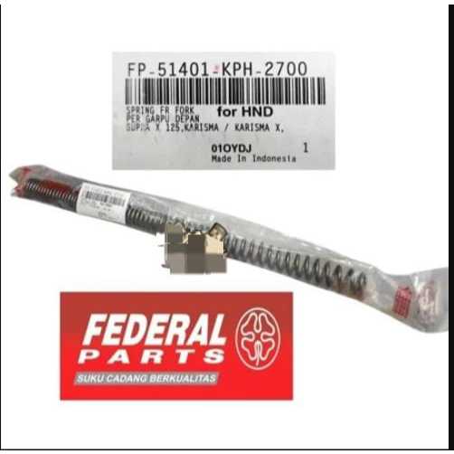 PER SHOCK DEPAN FEDERAL BEAT KARBU MIO SPORTY SUPRA X JUPITER KARISMA 1 PCS VARIASI ORIGINAL FEDERAL