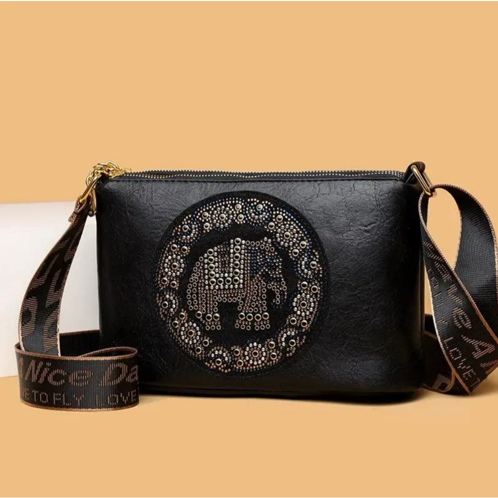 705341 Tas Wanita Motif GAJAH Impor Tas Selempang Wanita 3 RUANG Simpel GALERI TAS IMPORT GTI 508621