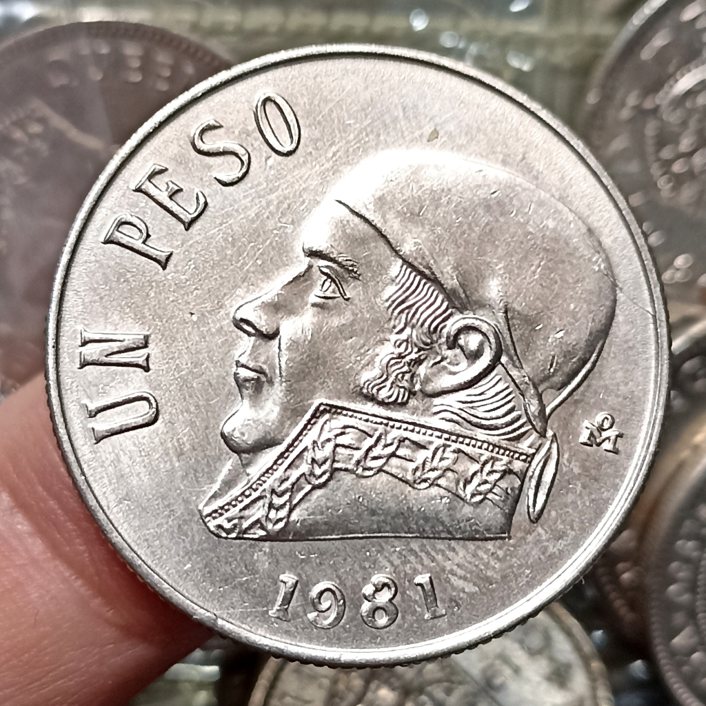 Koin Kuno Mexico 1 Un Peso Tahun 1981