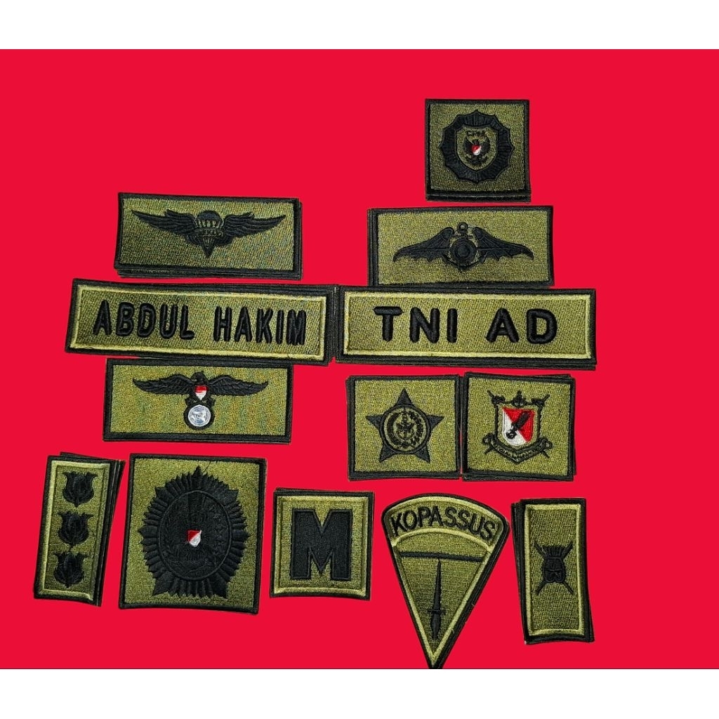 NAMA PDL TNI AD 1set