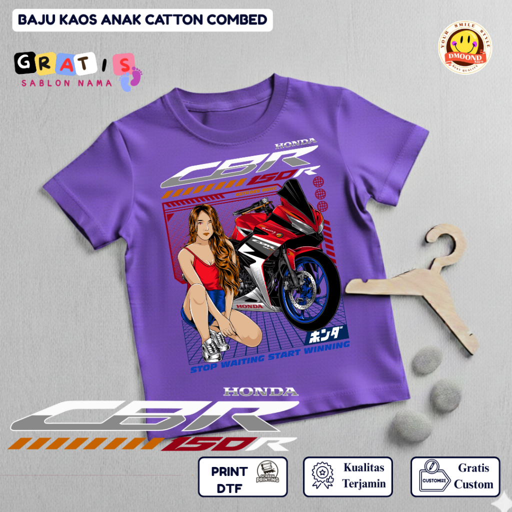 Kaos Anak | Motor CBR150R FACELIFT / Kaos Motor CBR | GD