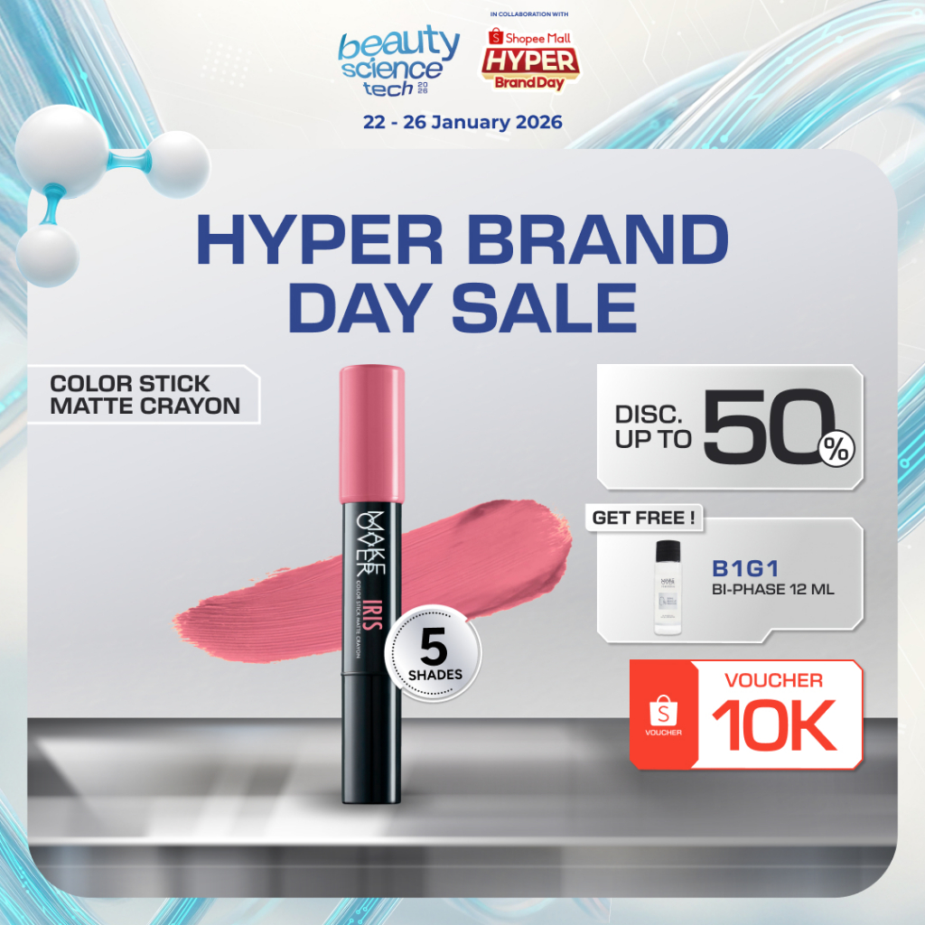 [SPECIAL MASTERSHADE] MAKE OVER Color Stick Matte Crayon 2.6 g - Lipstick Lipstik Bibir Matte untuk 