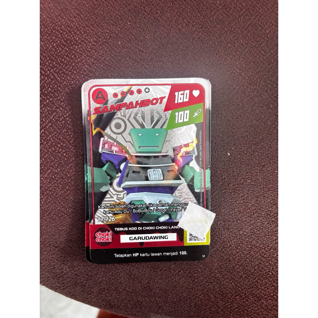 Kartu Boboiboy-Choki Choki Hologram Galxy Card