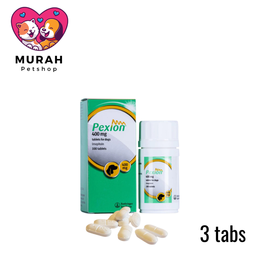 PEXION 400mg (3 tablet) Obat Kejang & Epilepsi Anjing