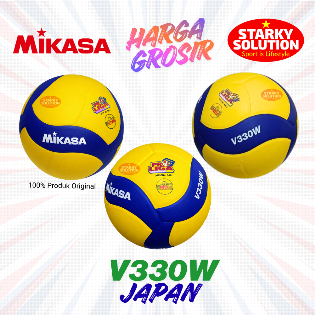 Harga Grosir Bola Voli Mikasa V330W JAPAN V 330 W Volley Ball ProLiga FIVB JEPANG Original