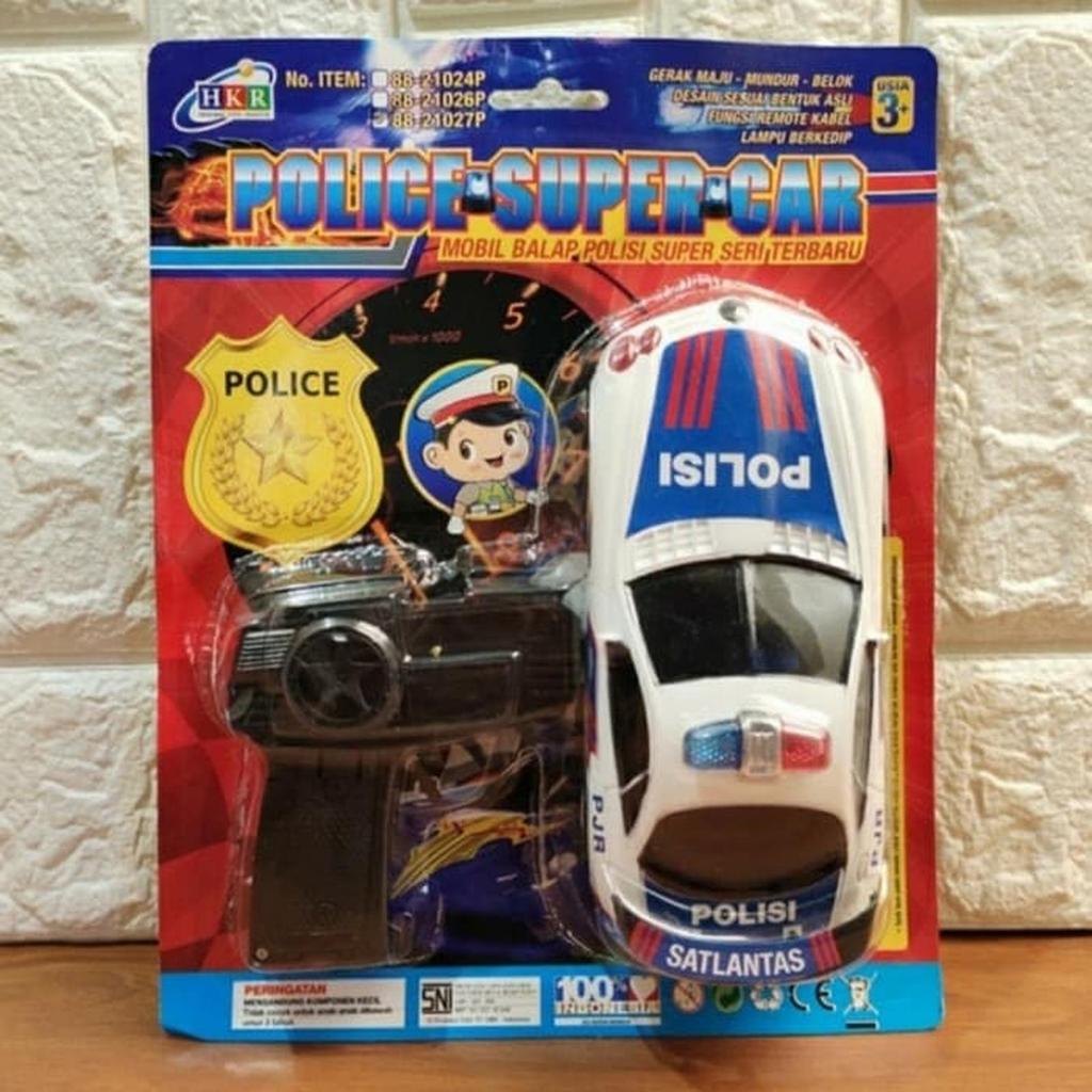 mainan RC car polisi - mainan mobil remot kontrol polisi