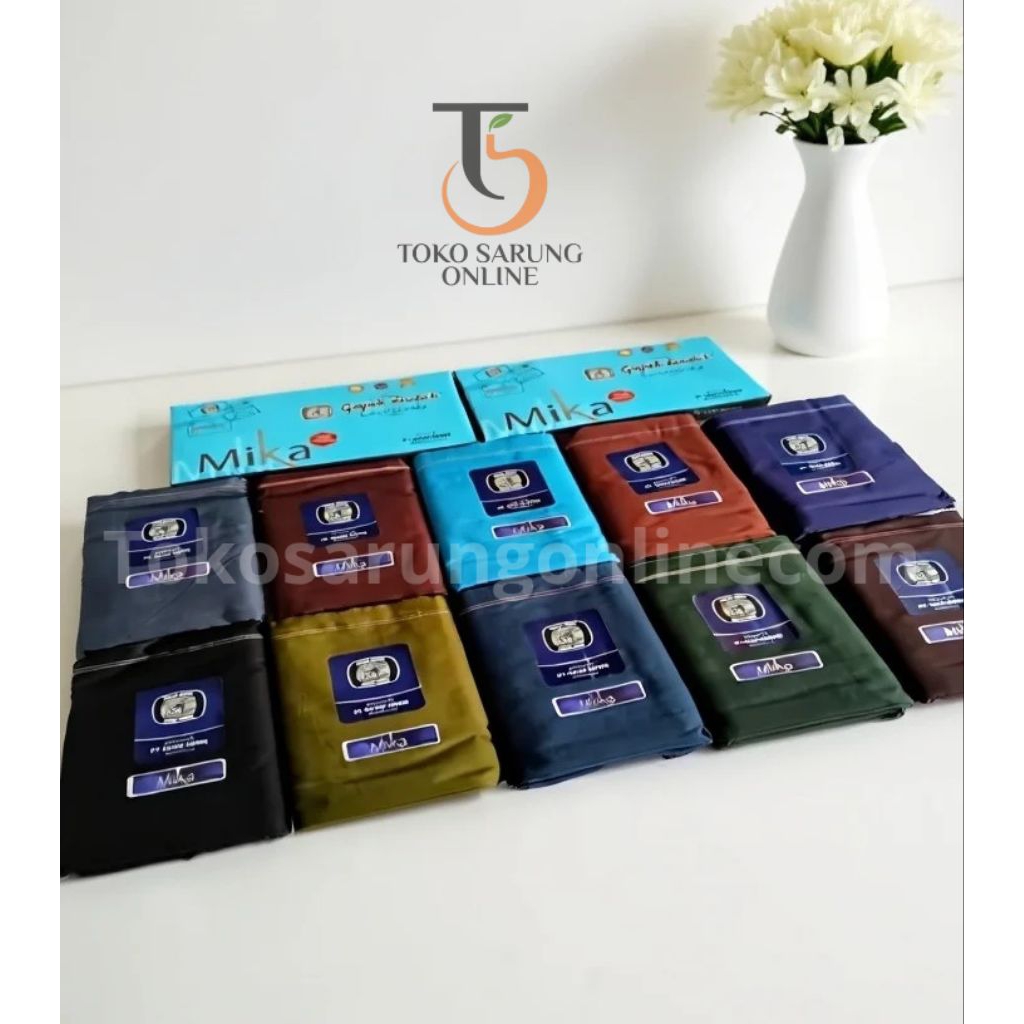 [Grosir-10pcs] Sarung Gajah Duduk Mika [setengah kodi]