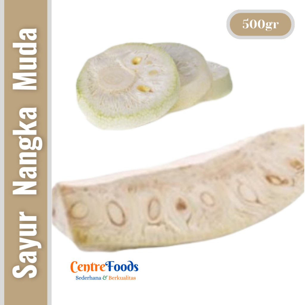 Nangka Muda Sayur Segar - Sayur Nangka Muda Utuh Bersih / Tewel Utuh Fresh | 500gr [ Harga Per 0,5 K