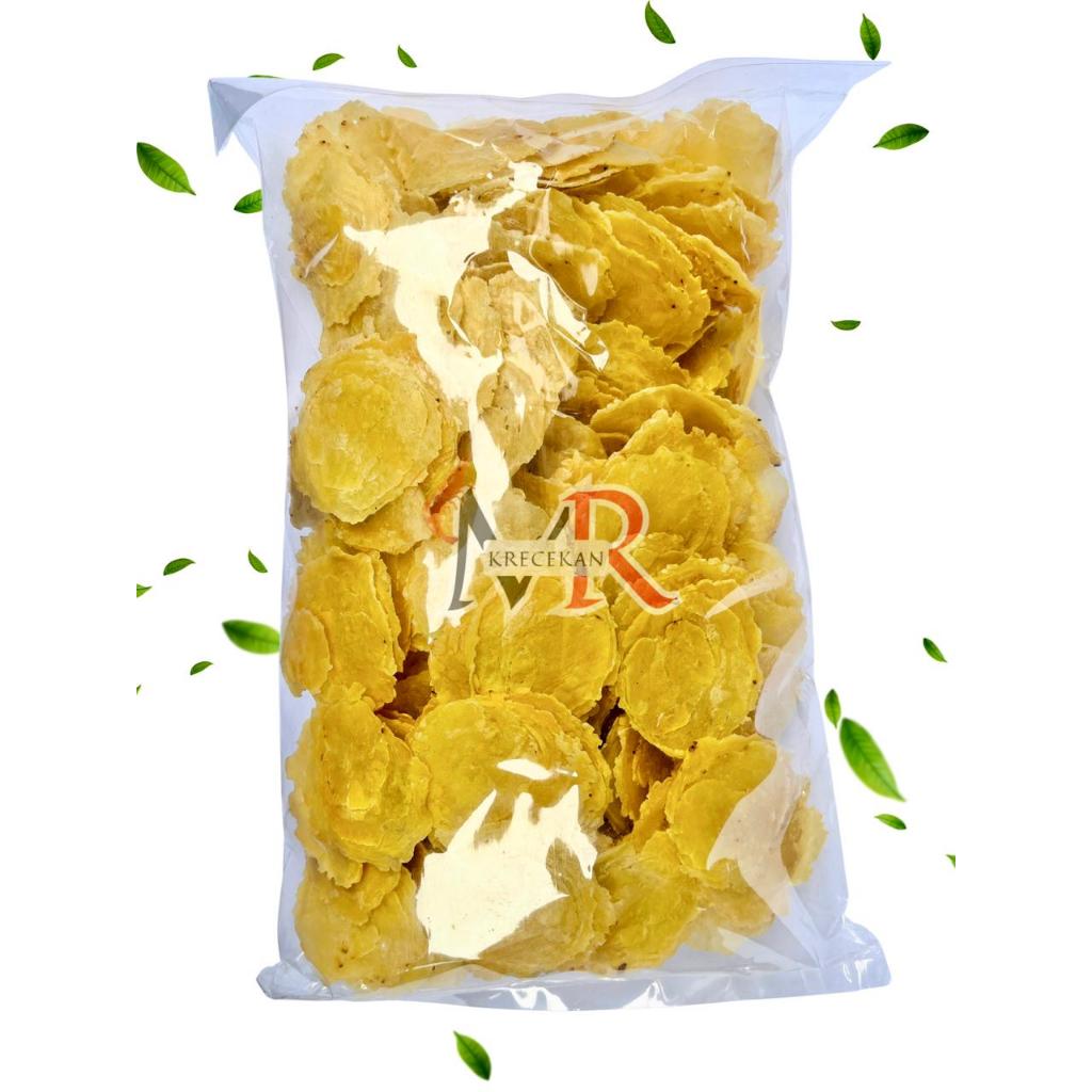 Emping belinjo/melinjo mentah tipis SUPER PREMIUM siap goreng - asli lampung - TERMURAH