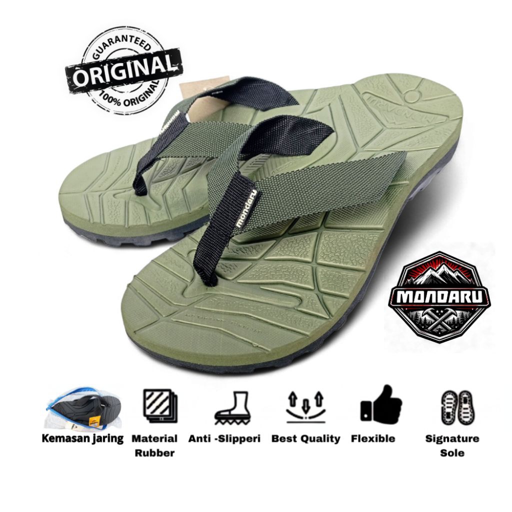 MONDARU - Sandal jepit gunung pria wanita terbaru sendal japit adventure terbaik