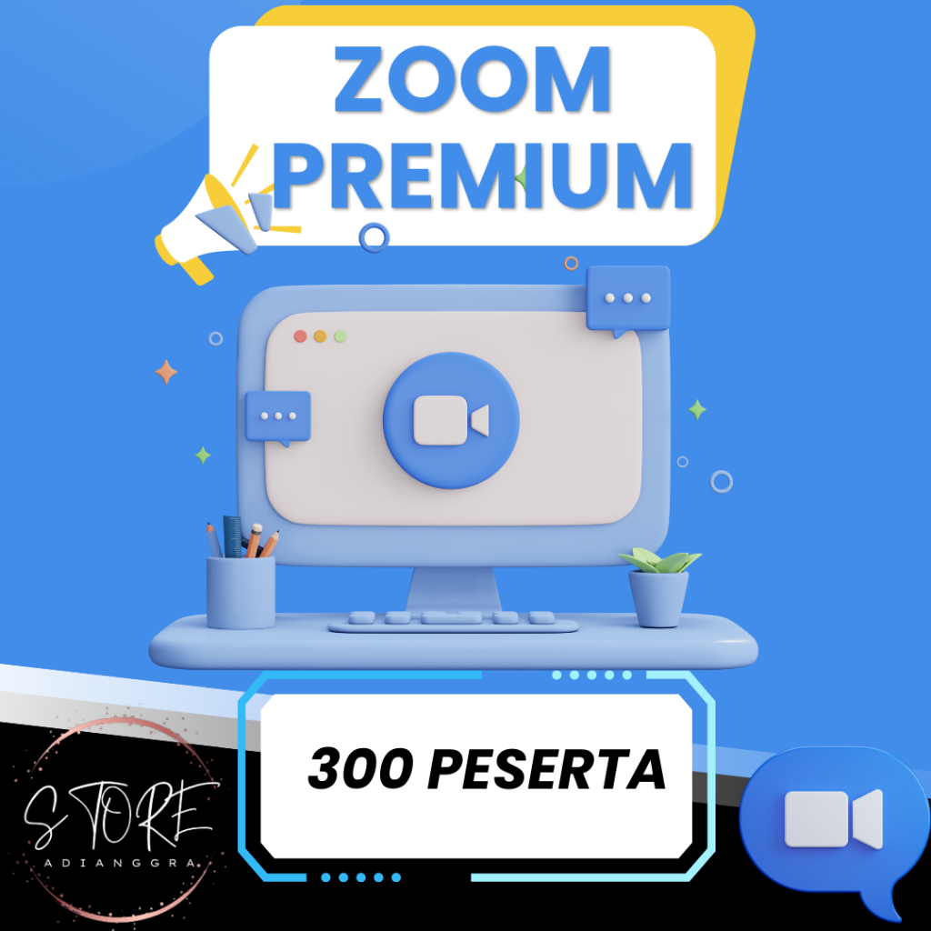 Zoom Bulanan Mingguan Unlimited Meeting Maksimal 300 Peserta Full Garansi