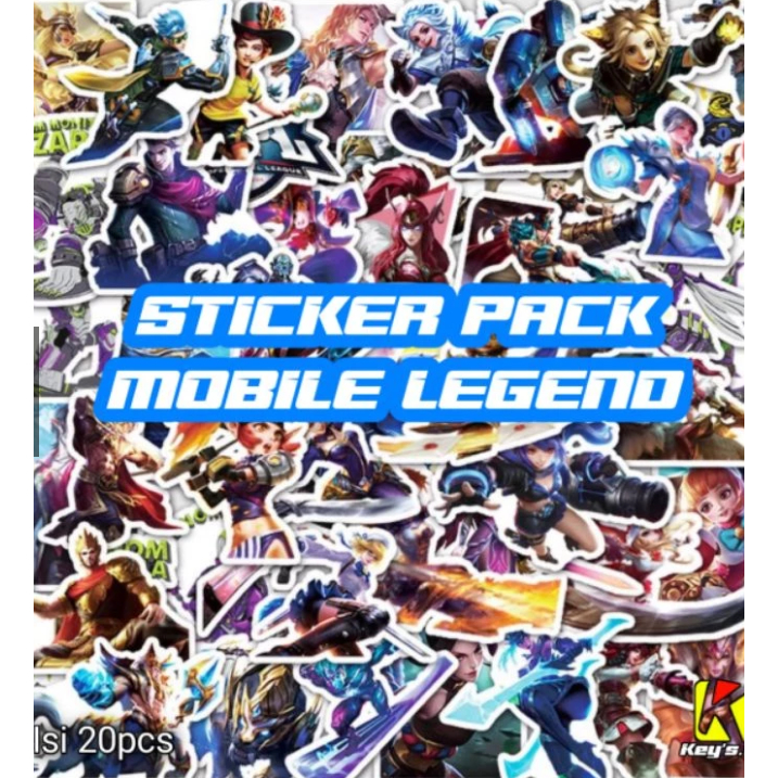 Sticker Stiker Pack Hero Mobile Legend, Stiker Game ML