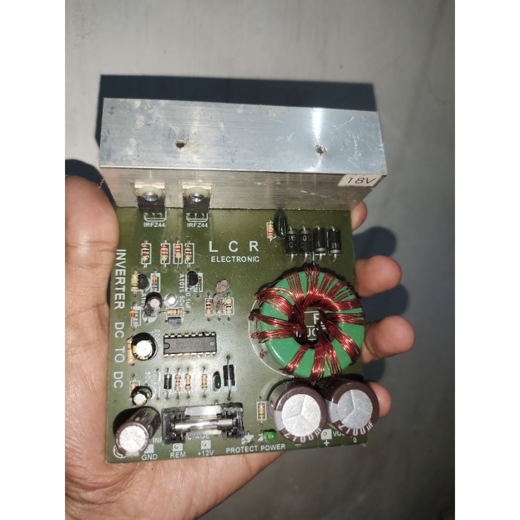inverter aki CT 18v bekas minus mosfet mati