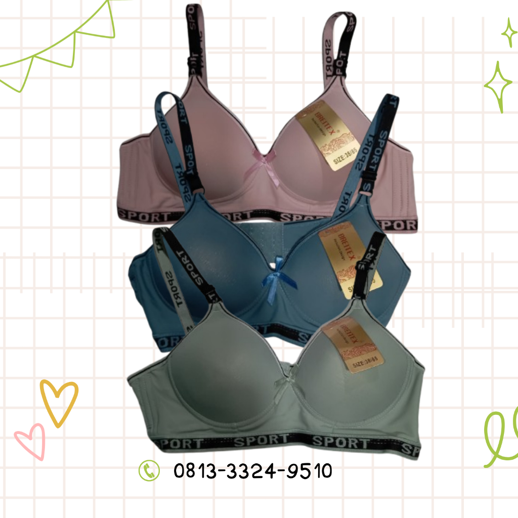 BH Breitex Cup Keras Variasi Warna Ukuran