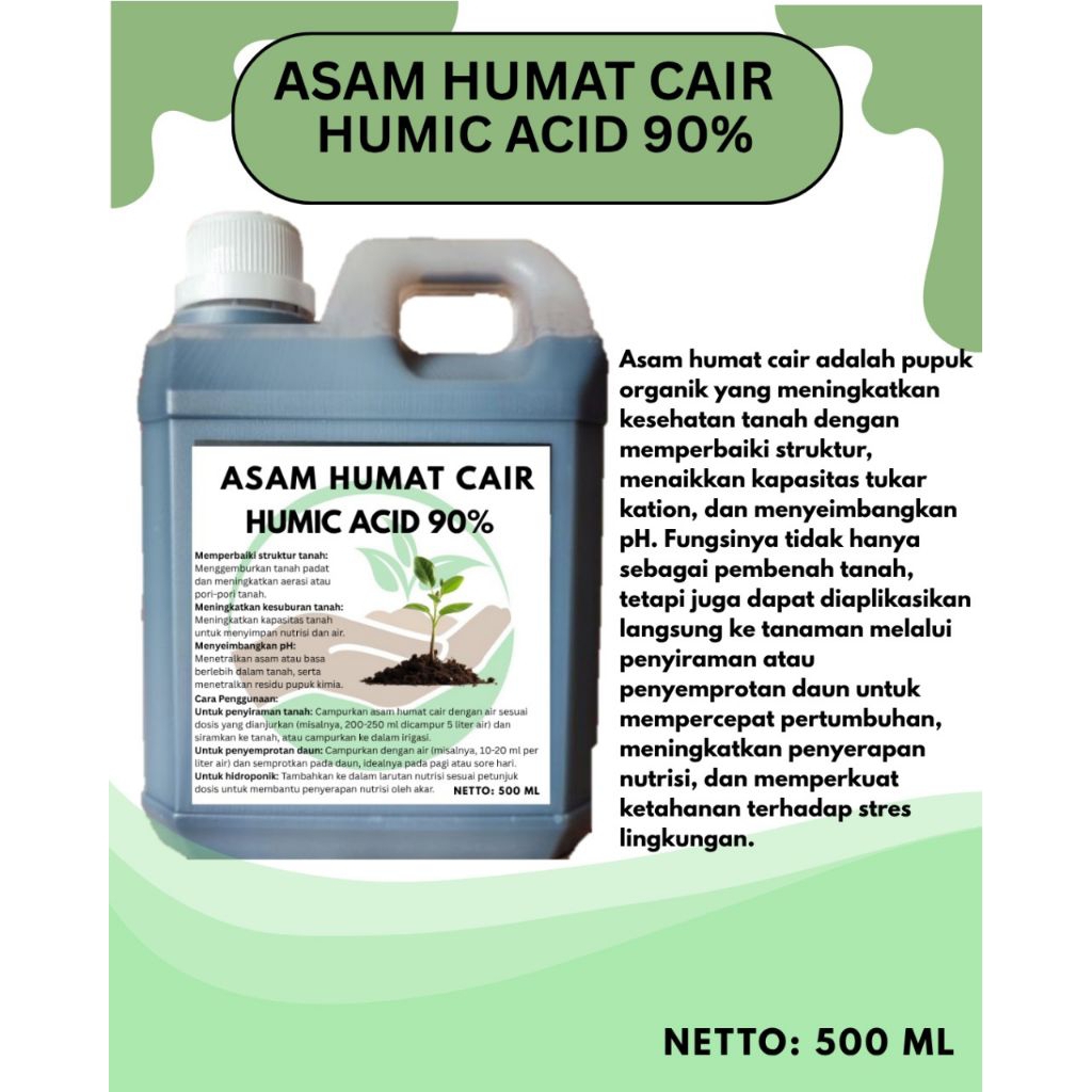 Asam Humat Cair Humic Acid 90%