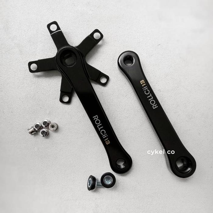 Rollcii 13 Crankset Wet Black Bcd 130 Crank Arm 165 170Mm