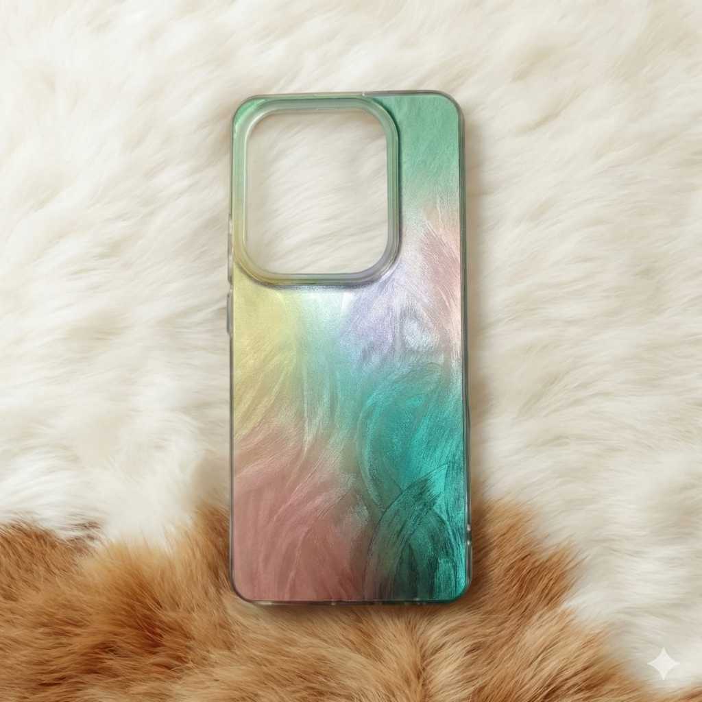 [ Oppo Reno 11F / 12 5G / 12F ] Hard Case Premium Luxury Hologram Gradient Elegent Shockproof Bumper
