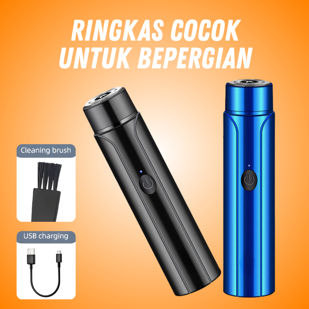 Alat Cukur Kumis Elektrik Mini – Cukur Halus Tanpa Luka – Trimmer Shaver Portabel