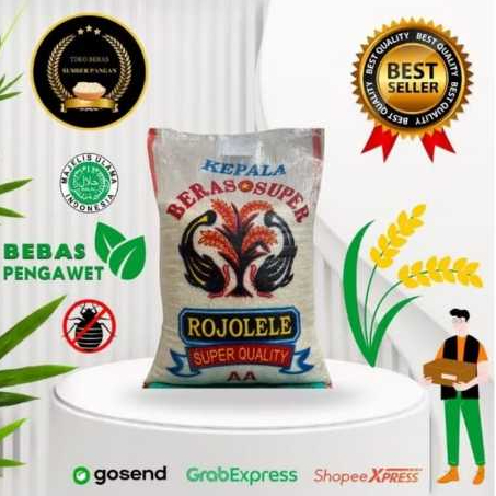 Beras 10kg Rojolele Super Quality Pulen Sedang