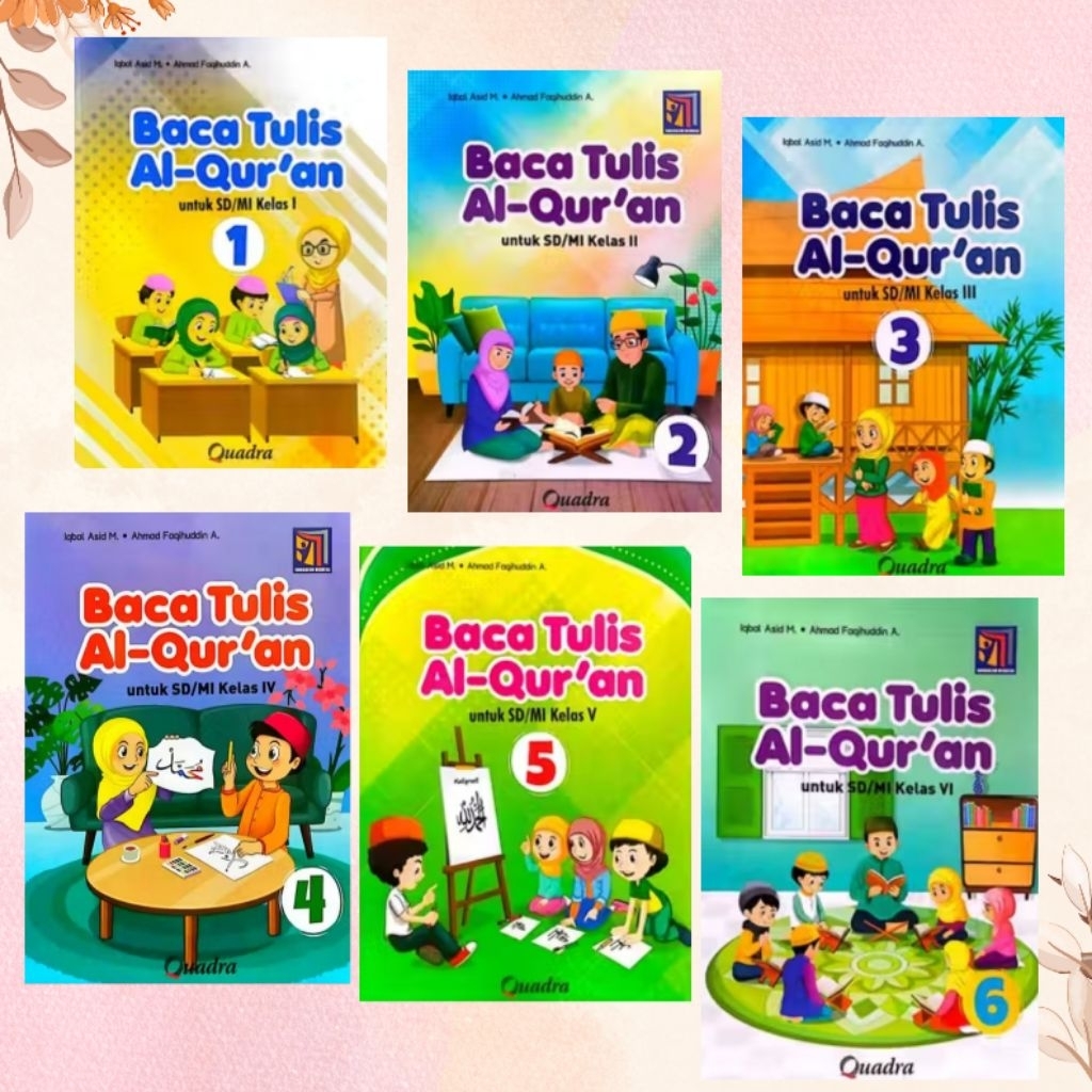 Buku BTQ untuk SD/MI kelas 1-6 Kurikulum Merdeka Quadra