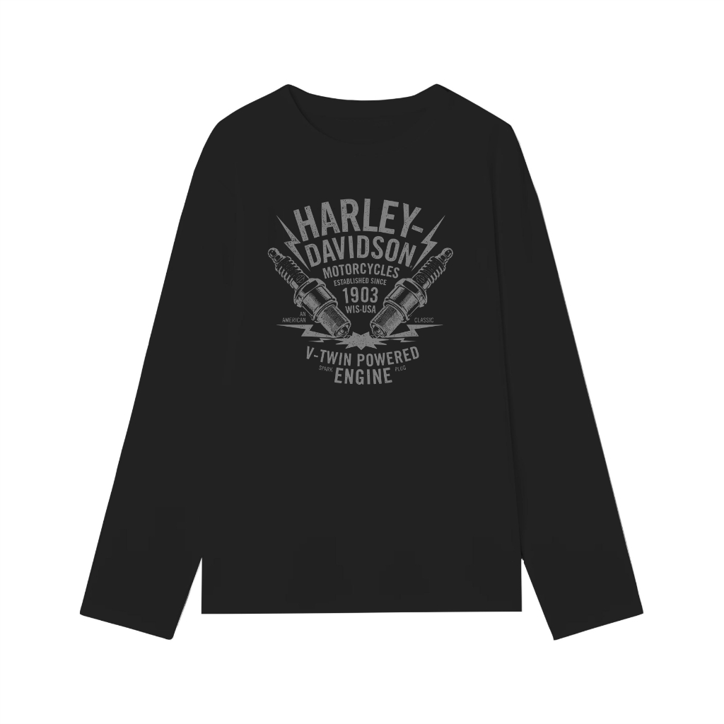 Takeshi Kaos Lengan Panjang Harley Busi T-shirt long sleeve pria wanita unisex