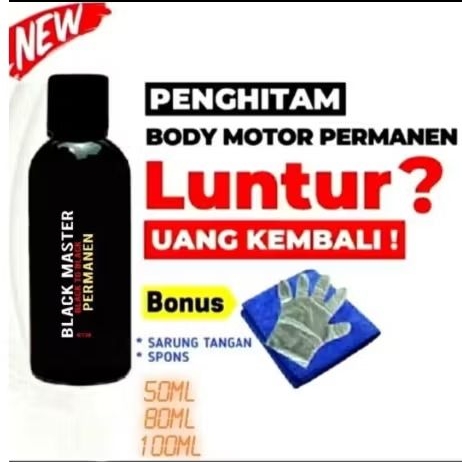 BLACK MASTER penghitam body motor permanen